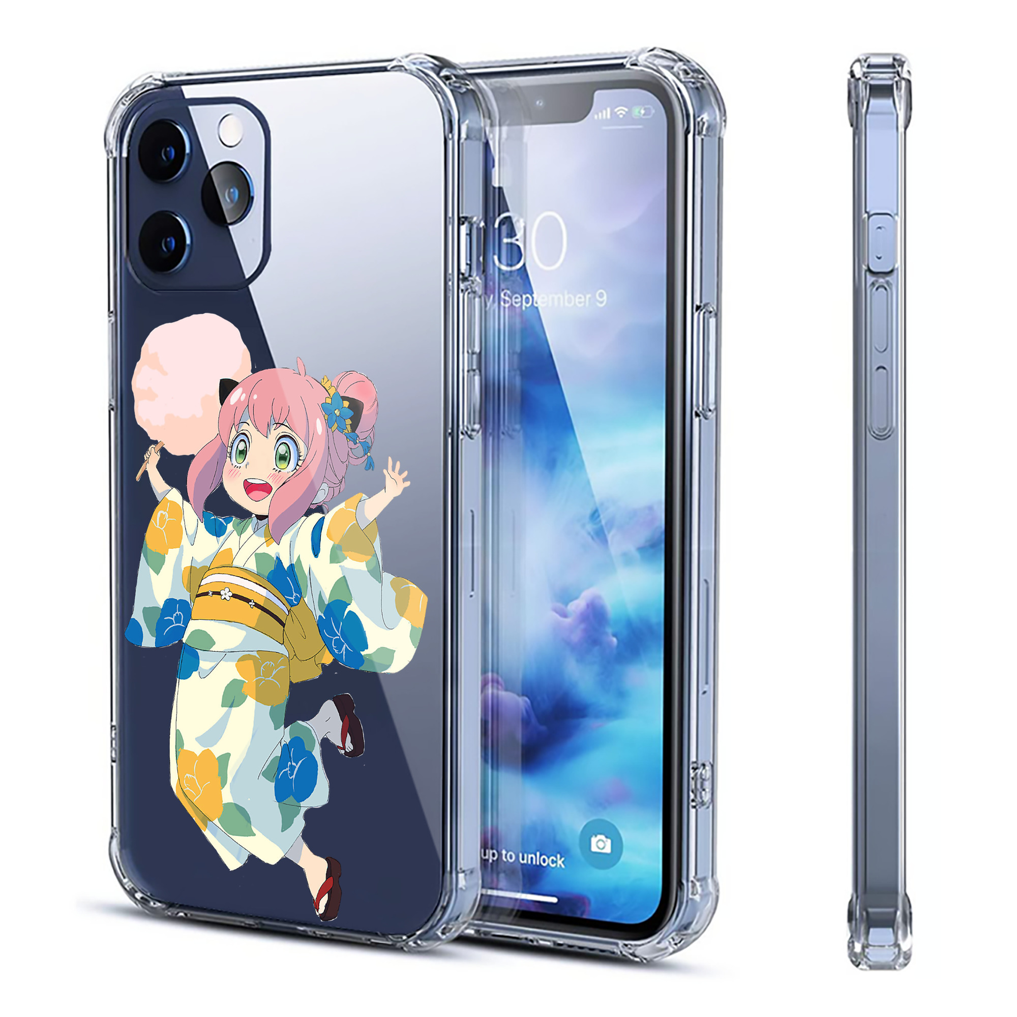 （画像用） SPY×FAMILY间谍家家酒 【iPhone 12シリーズ対応】透明スマホケース（クリアソフトケース）